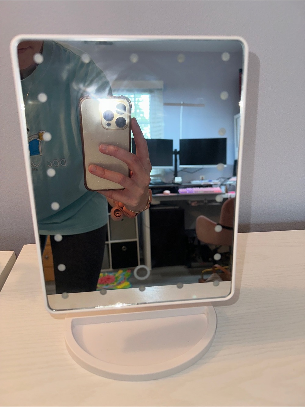 LED Lighted Vanity Mirror - White